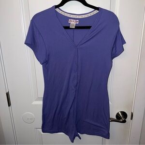🔥5/$25🔥 Purple Love to Sleep Pajama Romper Size XL